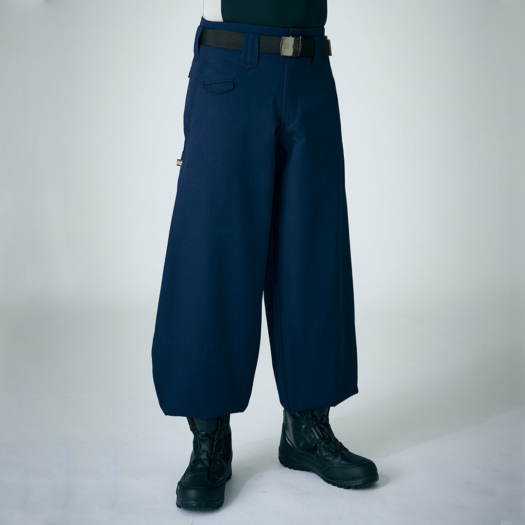 Toraichi 7360-448 Japanese tobi pants dark navy front view