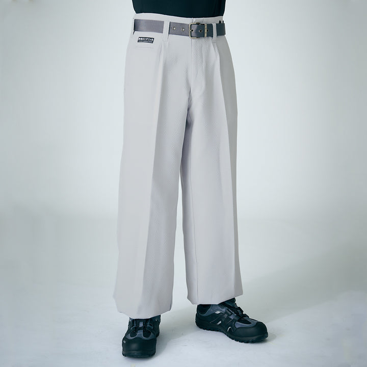 Japanese workwear style tobi pants by Toraichi with wide leg cut