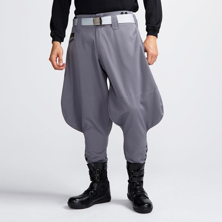 Toraichi 2530-401 Ink Grey seven-quarter tobi pants front view