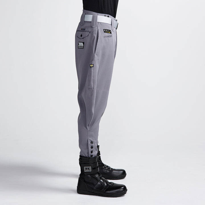Ink Grey cropped tobi pants from Japan, wide silhouette
