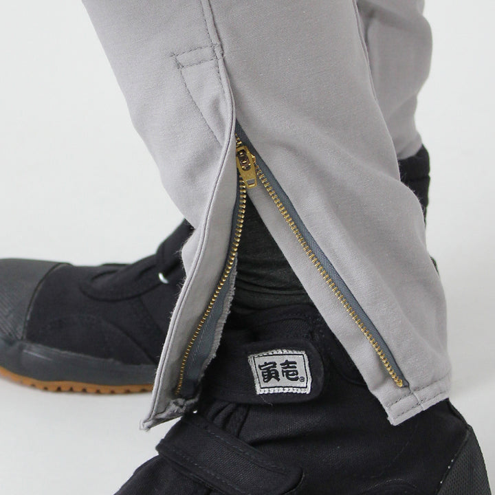 Toraichi 4441-406 tobi pants camouflage gray waistband detail