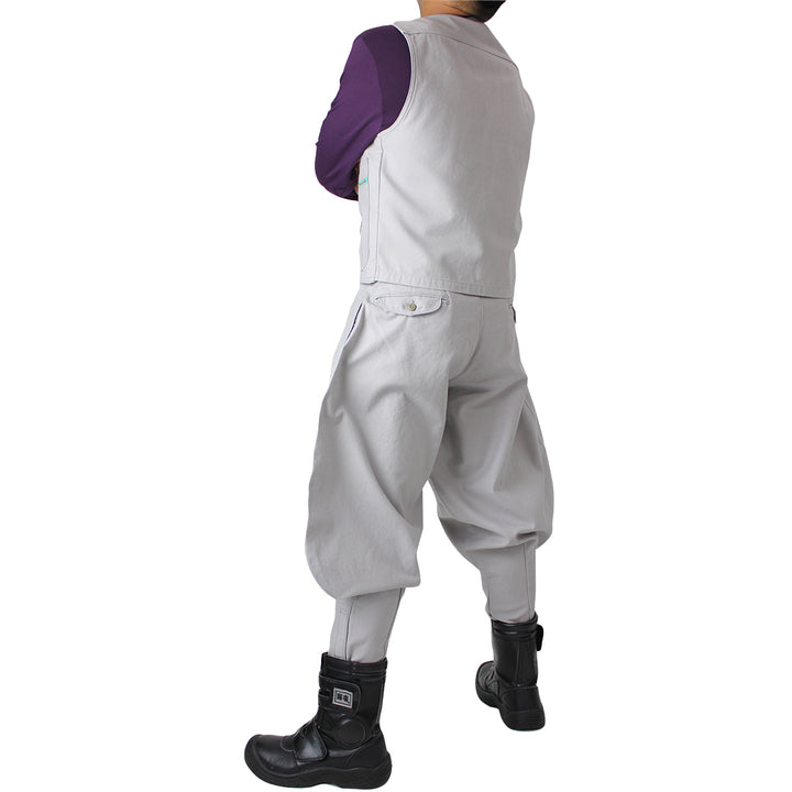 Toraichi 4441-406 tobi pants camouflage gray pocket detail