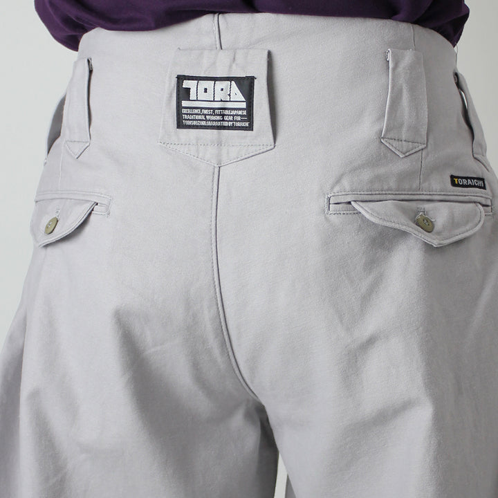 Toraichi 4441-406 tobi pants camouflage gray belt loop close-up