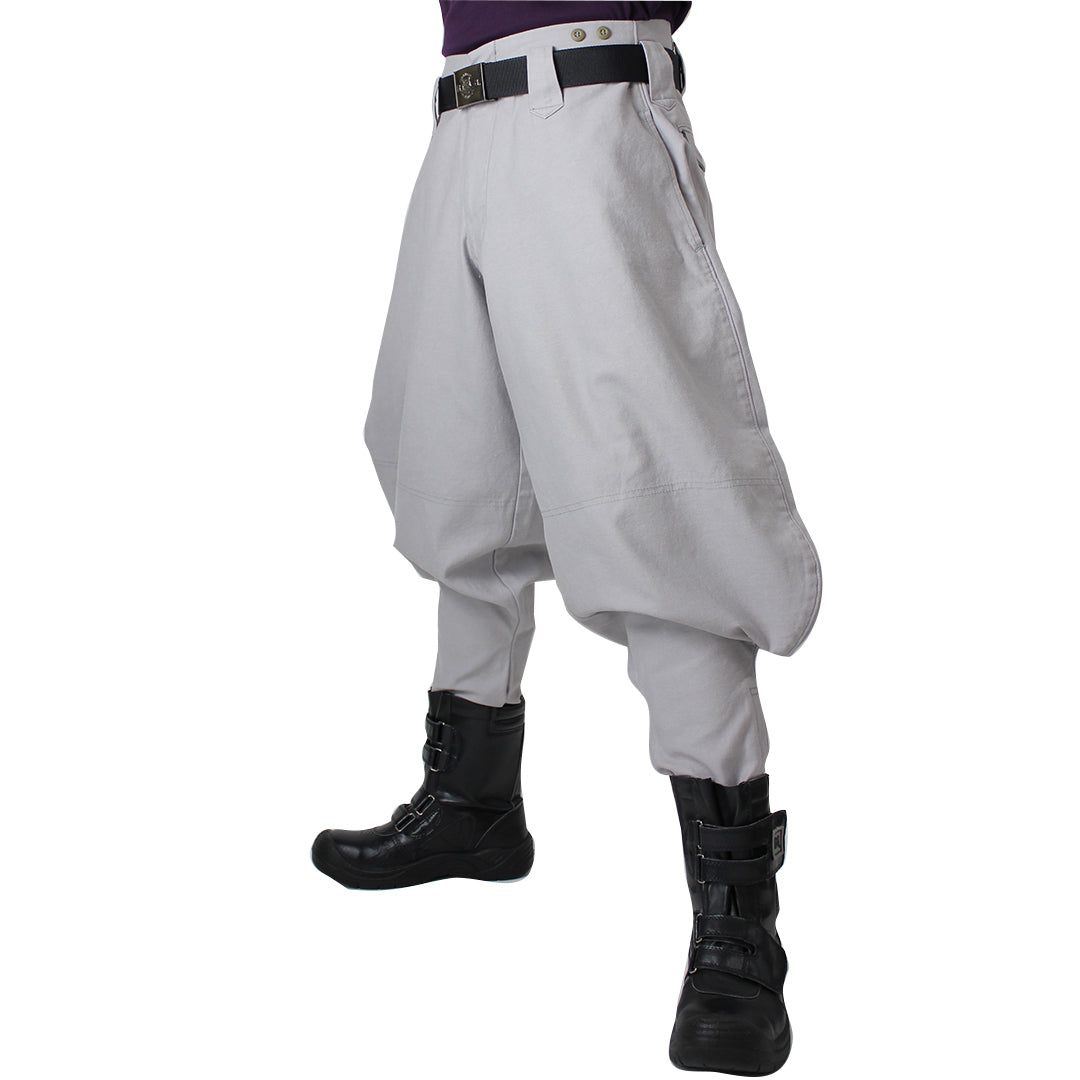 Toraichi 4441-406 Japanese tobi pants camouflage gray side profile