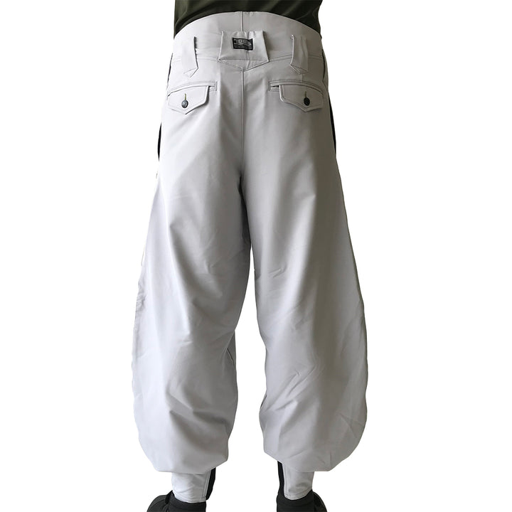 Japanese workwear tobi pants by Toraichi in silver color
