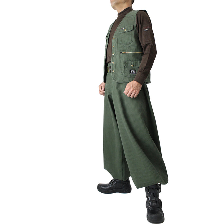 Traditional Hachibu workwear pants long style