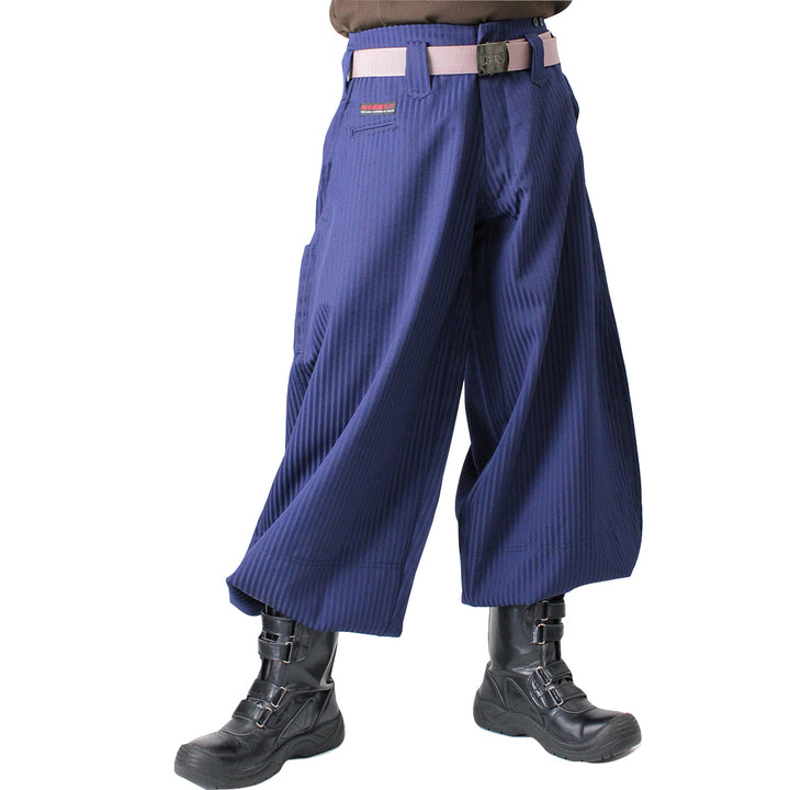 Toraichi Japanese tobi pants front view dark navy