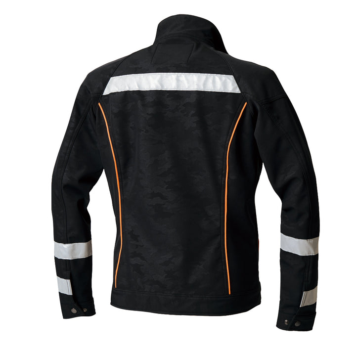 Toraichi tobi workwear reflective blouson jacket back view