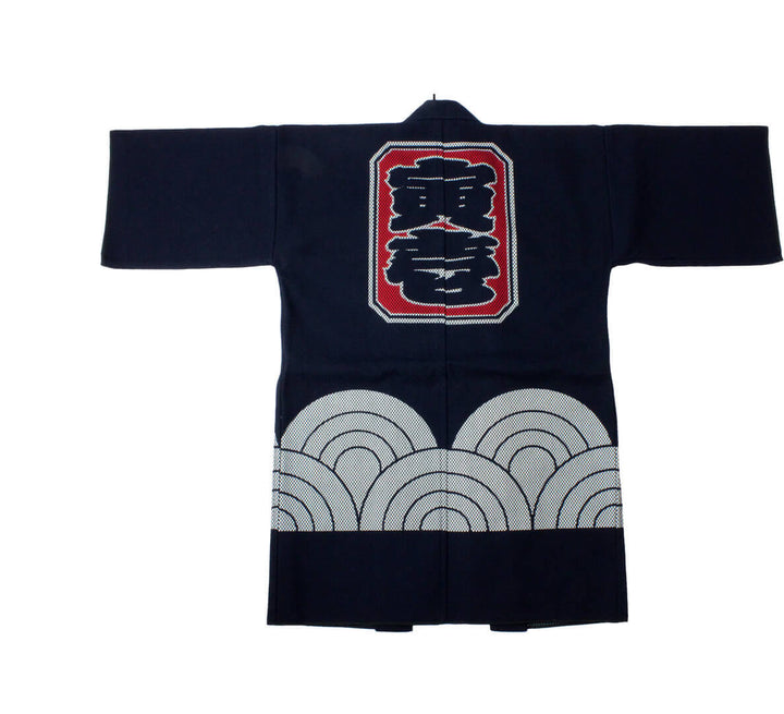 Close-up of sashiko stitching on Toraichi workwear jacket