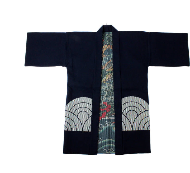 Traditional Japanese sashiko jacket front view