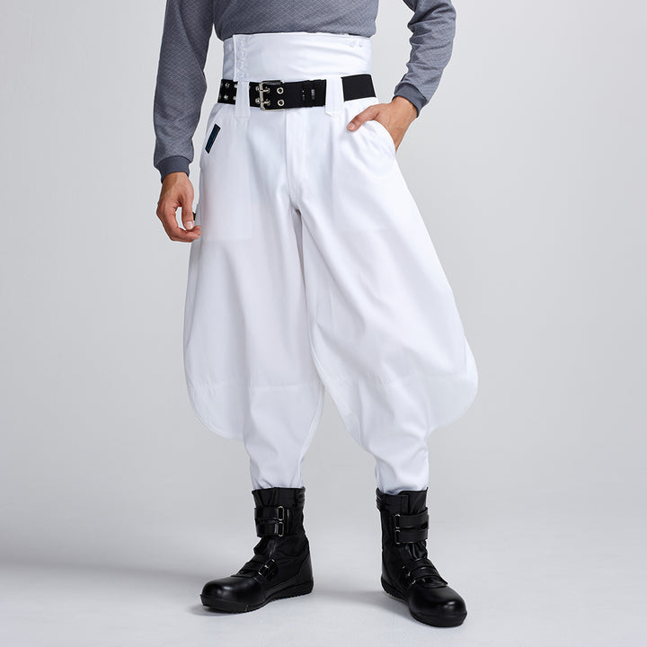 Toraichi tobi pants in dark navy with high waist and wide silhouette