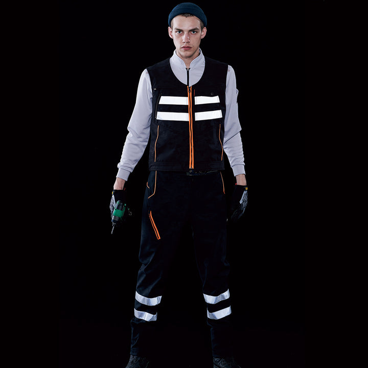 Toraichi 9520-753 fluorescent yellow tobi vest front view