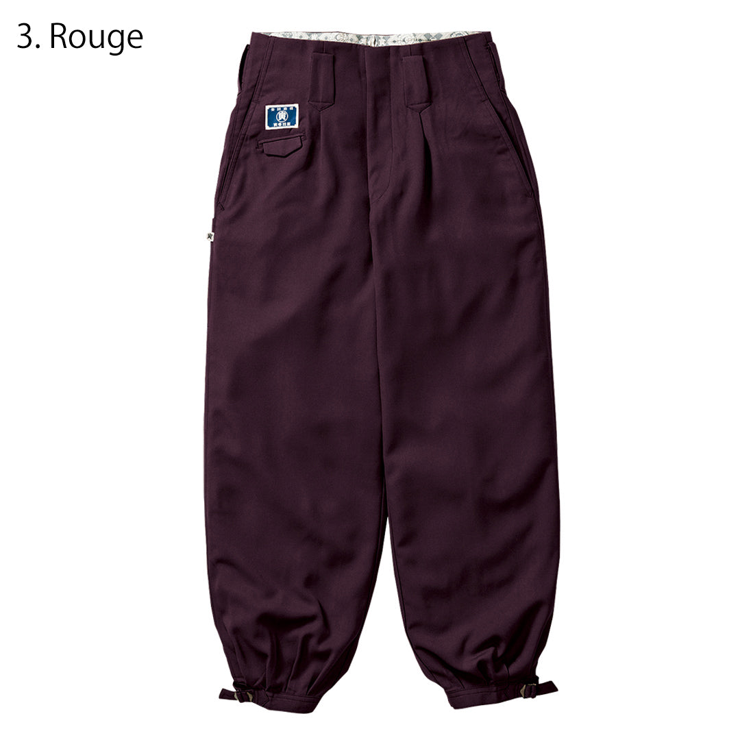 Toraichi 8020-406 Japanese tobi trousers belt loop detail beige