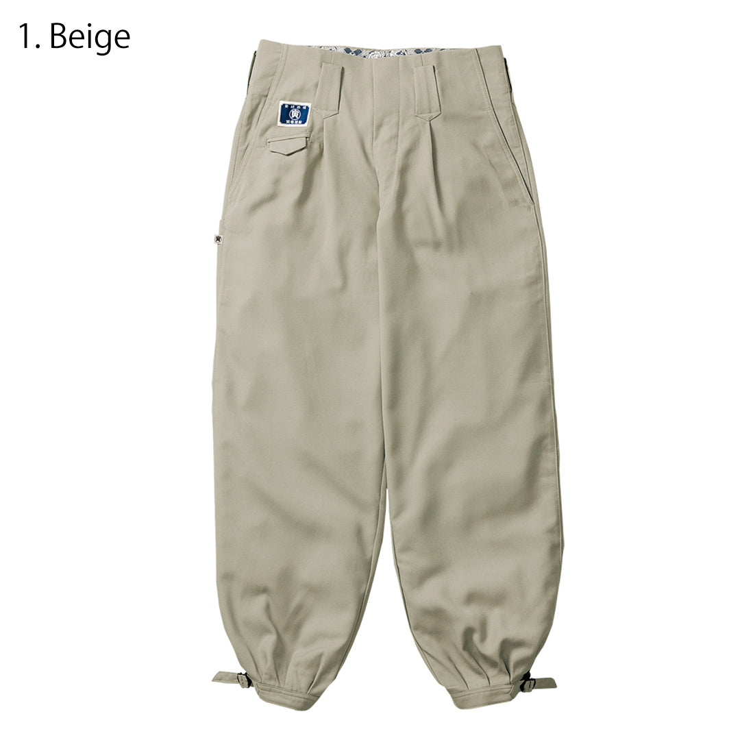 Toraichi 8020-406 tobi pants pleat detail beige