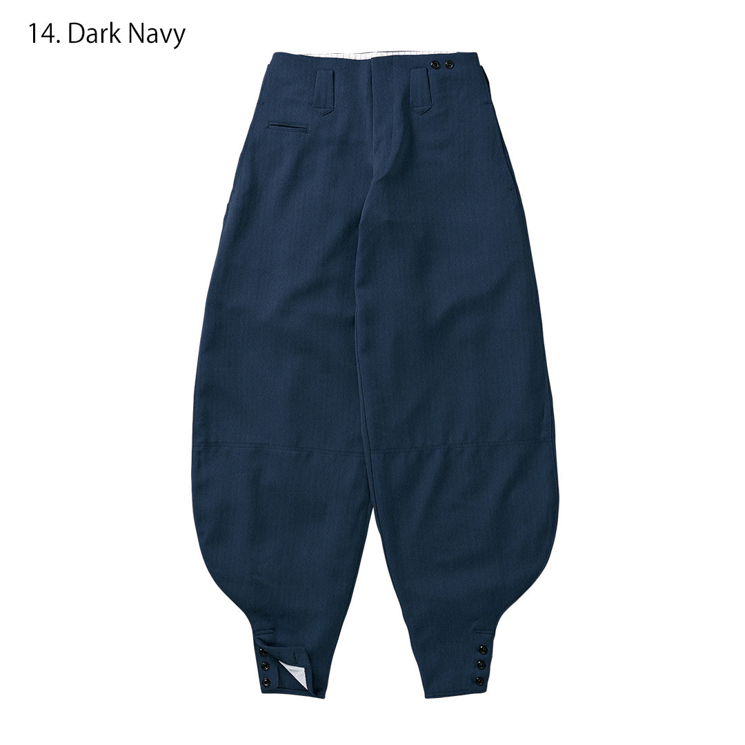 Dark navy Hachibu tobi pants extra long