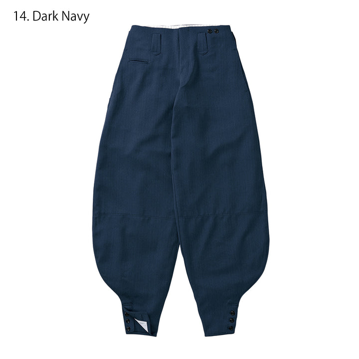 Dark navy Hachibu tobi pants extra long