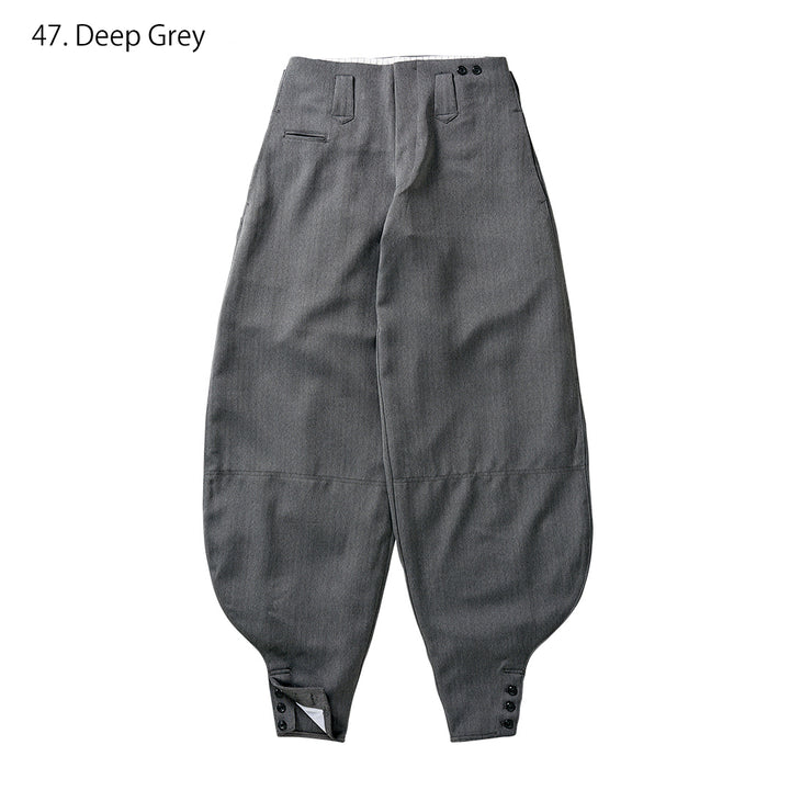 Silver tone Hachibu pants with modern flair