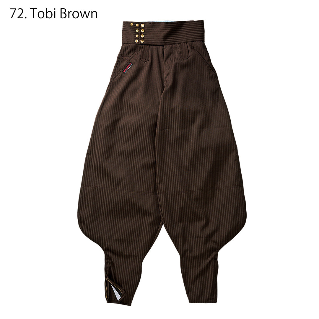 Japanese hachibu trousers for striking presence