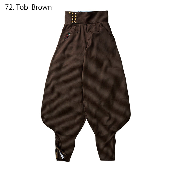Japanese hachibu trousers for striking presence