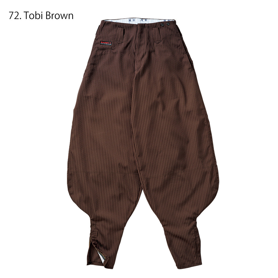 Toraichi Japanese tobi pants styled with boots