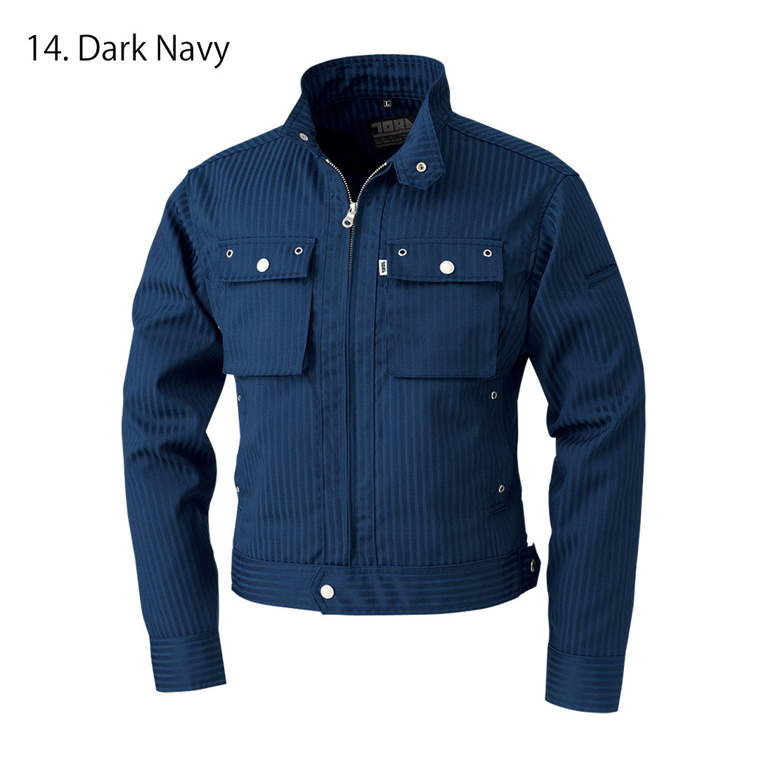 Toraichi 7160-124 Silver Blouson Jacket fabric texture close-up