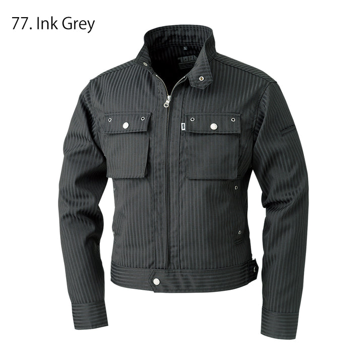 Full outfit of Toraichi 7160-124 Silver Jacket and Pants from Japanese Workwear line