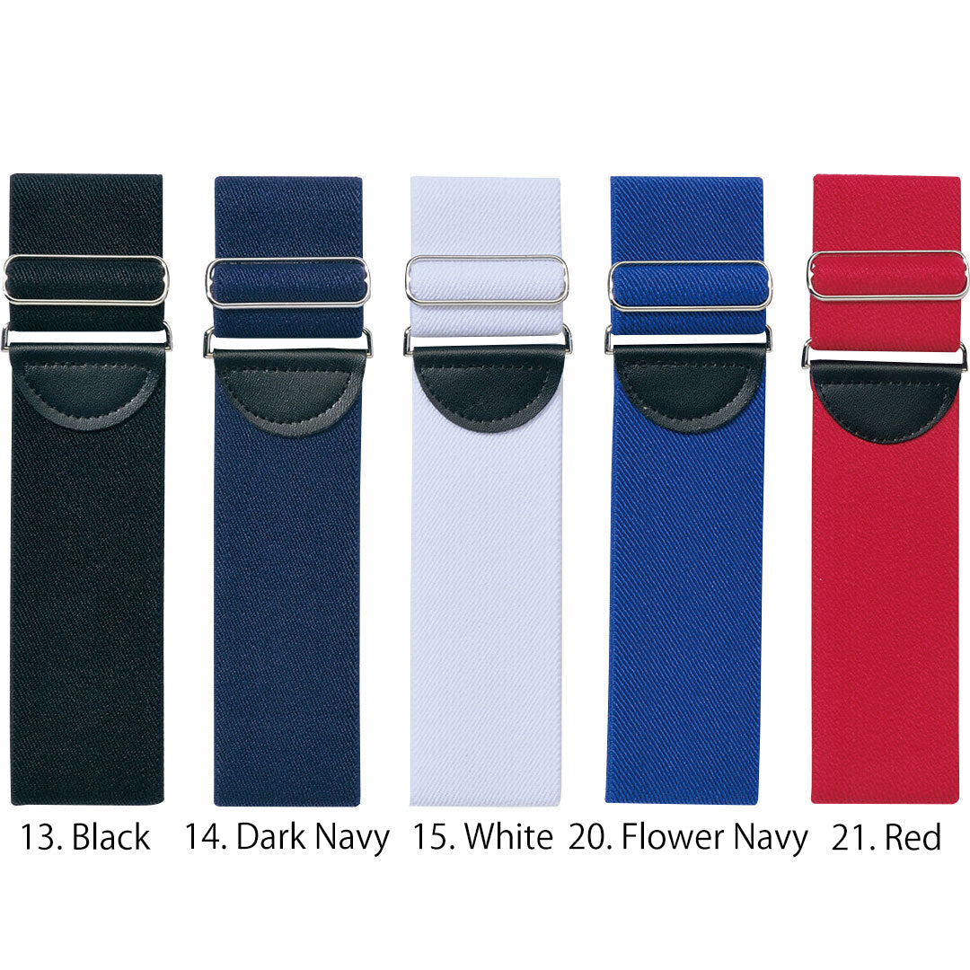 Elastic Japanese garter strap with buckle for securing tobi pants hems