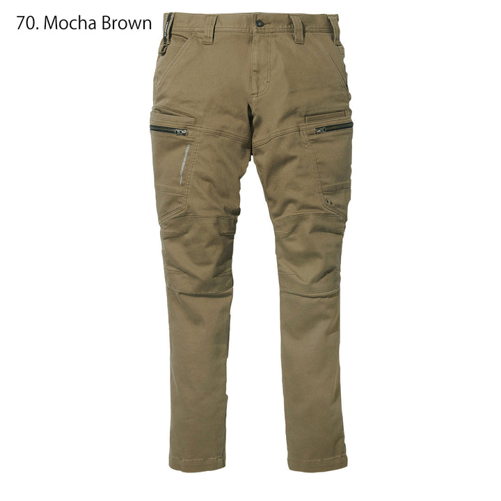 Rear waistband label close-up with brand tag and tonal stitching