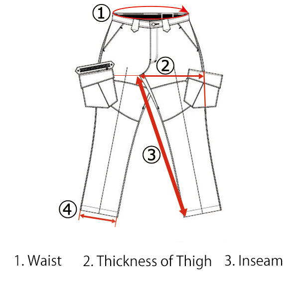 Toraichi tobi pants with functional zipper pocket detail