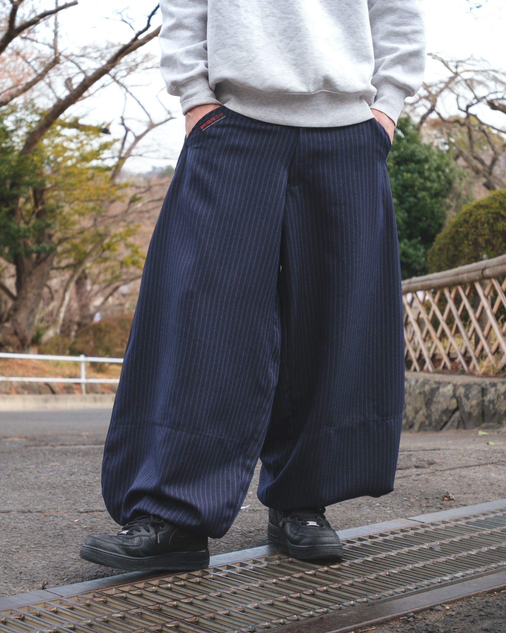 Toraichi 4309-435 High Waist Super Super Long Hachibu Tobi Pants