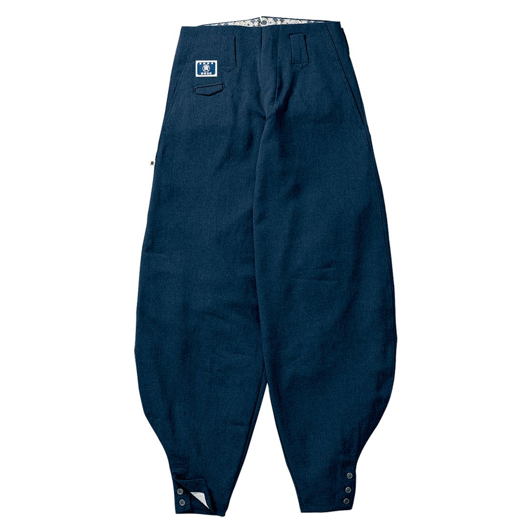 Traditional Japanese workwear super long hachibu pants