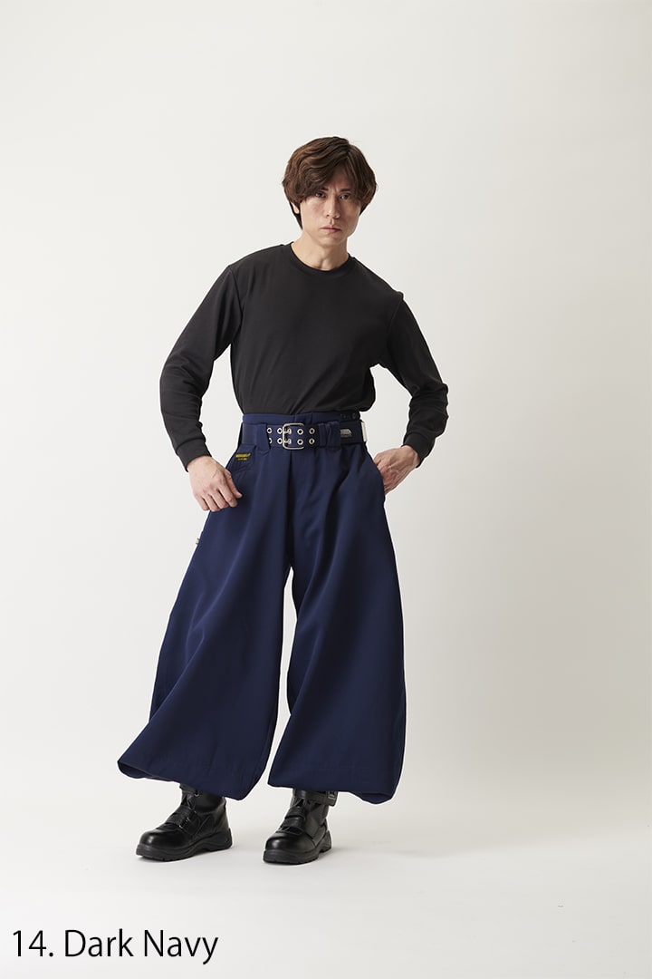 Bold silhouette Hachibu work trousers