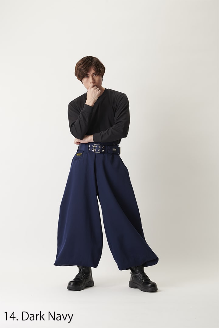 2530-419 Hachibu style ultra-long pants