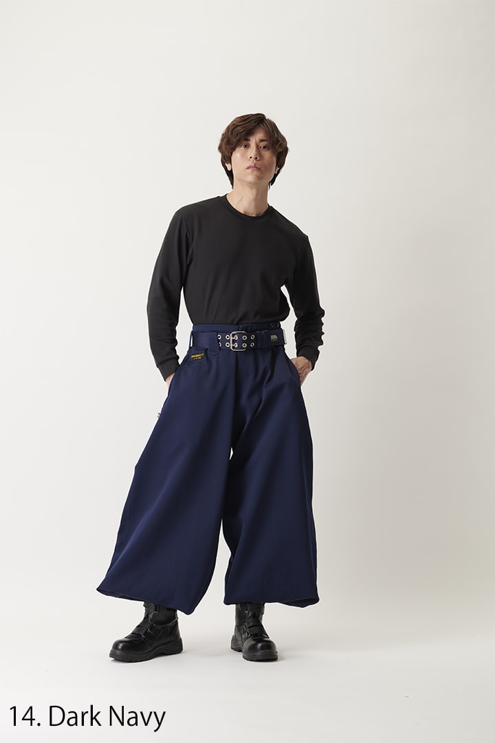 Japanese tobi pants in Hachibu style 2530-419