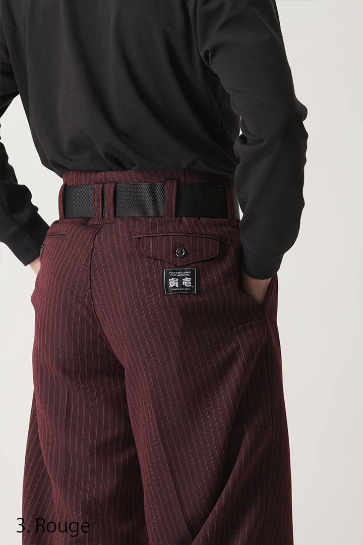 Toraichi Long Nikka pants styled with black boots
