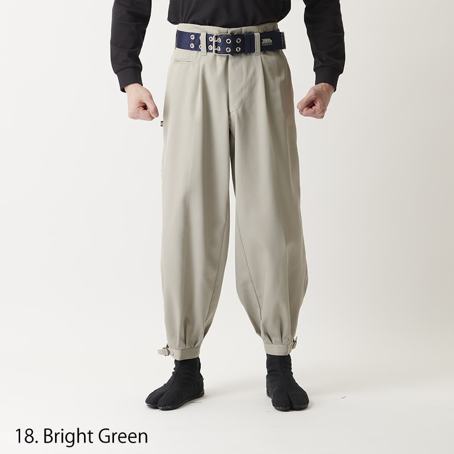 Pearl color 2530-406 Toraichi nikka pants wide fit tobi trousers