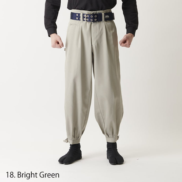 Pearl color 2530-406 Toraichi nikka pants wide fit tobi trousers