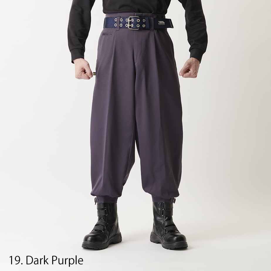 Black Toraichi 2530-406 Japanese nikka pants for men streetwear
