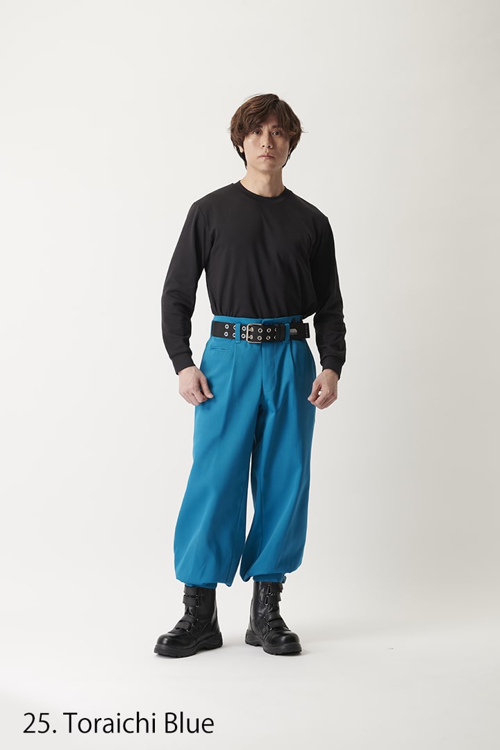 2530-406 Grey nikka pants by Toraichi wide leg Japanese trousers