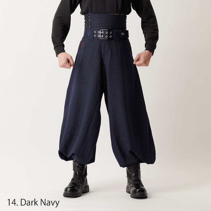 Modern take on classic tobi pants with high-rise waist and slim boots