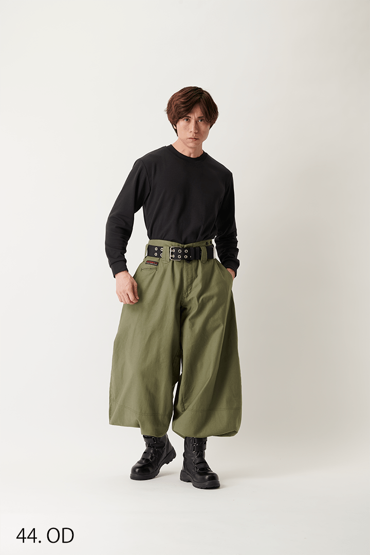 4441-418 Toraichi navy nikka pants Japanese workwear side profile