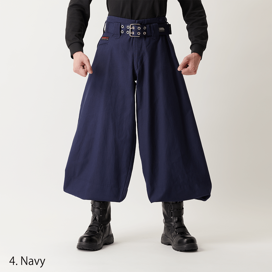 Toraichi 4441-418 Japanese work trousers super super long hachibu cut