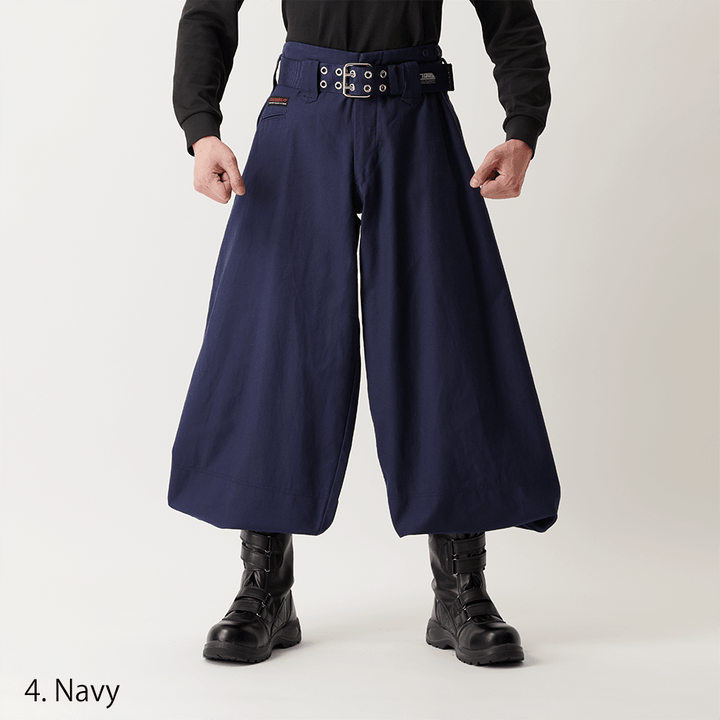 Toraichi 4441-418 Japanese work trousers super super long hachibu cut