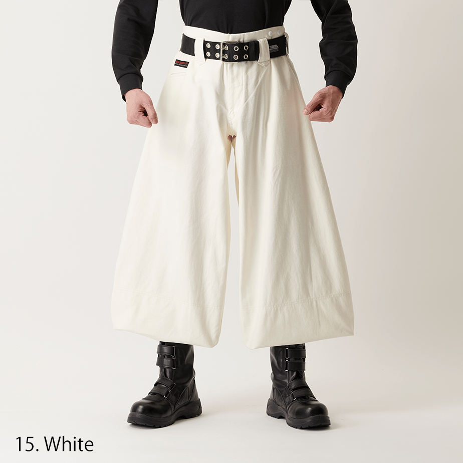 Authentic Japanese Toraichi 4441-418 silver tobi pants wide leg