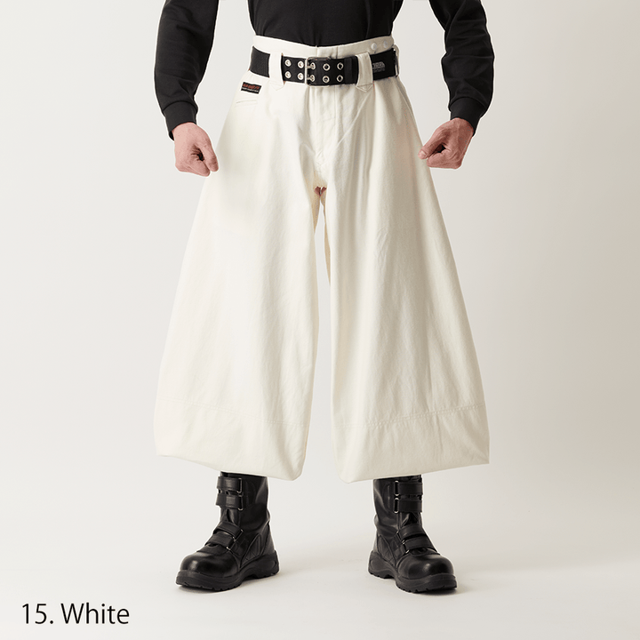 Authentic Japanese Toraichi 4441-418 silver tobi pants wide leg
