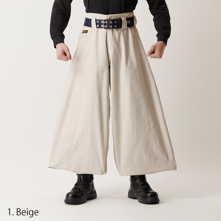 Toraichi navy balloon leg tobi pants design