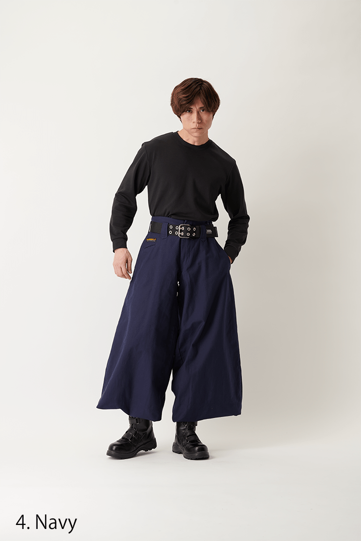 Toraichi navy tobi pants traditional Japanese workwear
