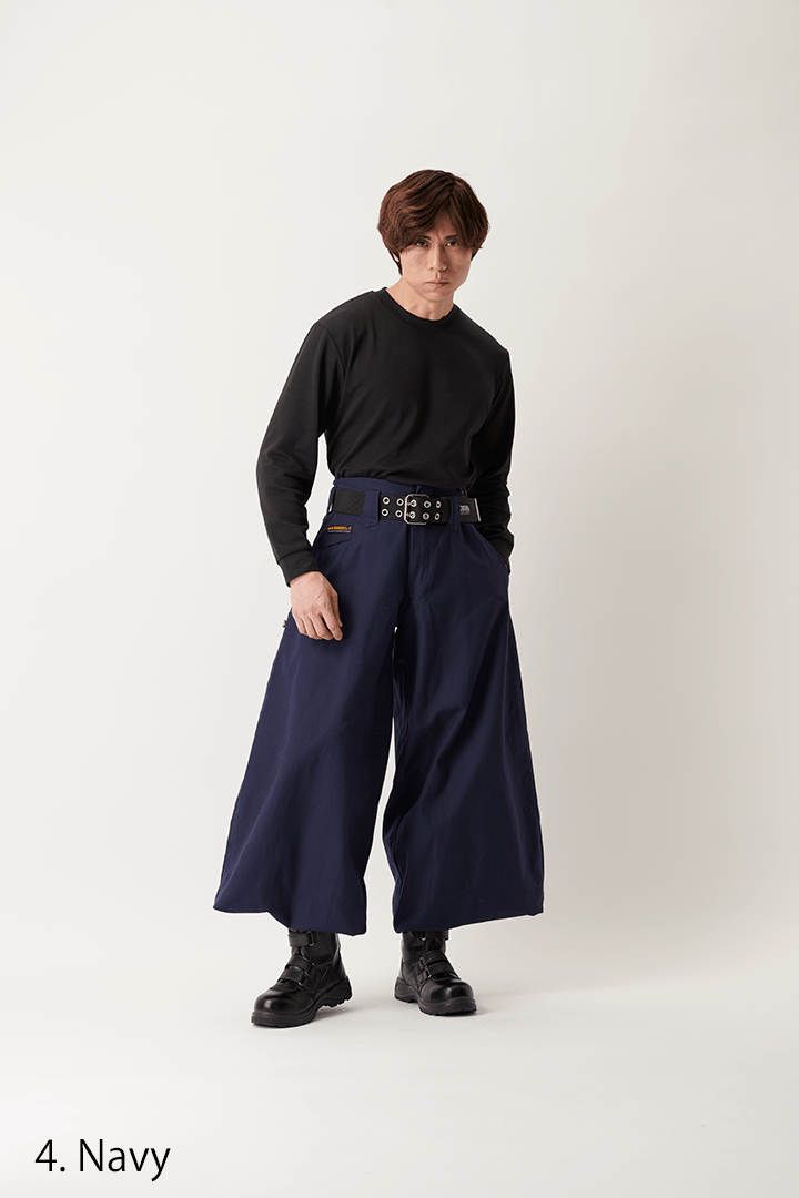 Toraichi tobi pants styled with black boots