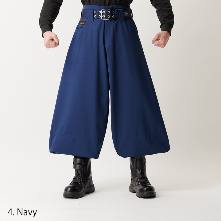 Comfortable fit Toraichi 2530-418 Japanese extra-wide hachibu trousers