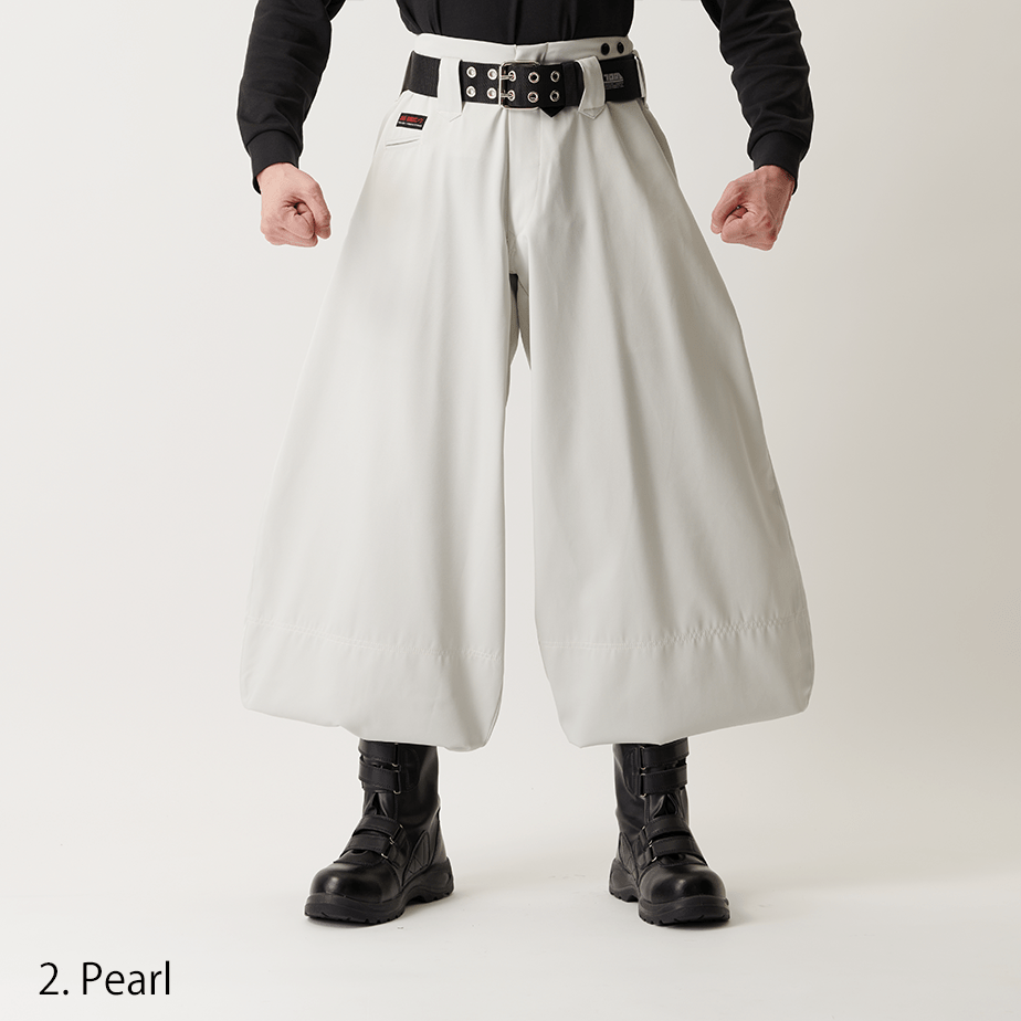 Wide silhouette Japanese tobi pants Toraichi 2530-418 in dark navy